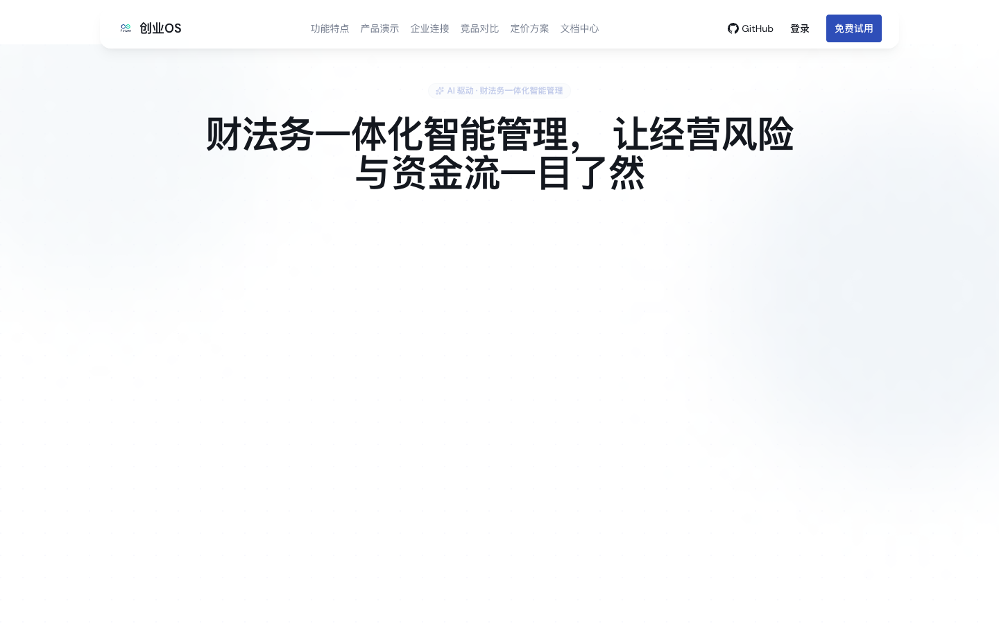 主站已登录状态下的 Landing 产品入口